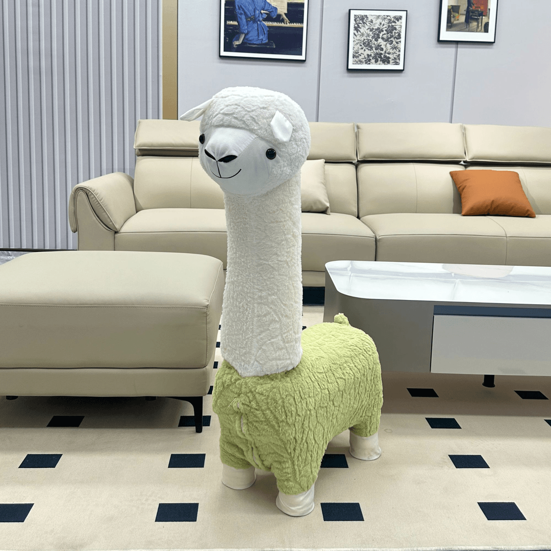 【1.1米羊驼】羊驼沙发椅儿童凳子设计师摆件玩偶网红