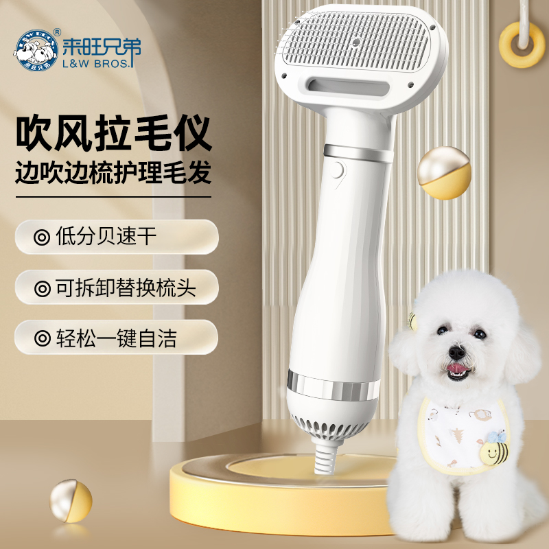 来旺兄弟 宠物拉毛吹风一体机猫咪狗狗洗澡梳毛吹干蓬松美容造型