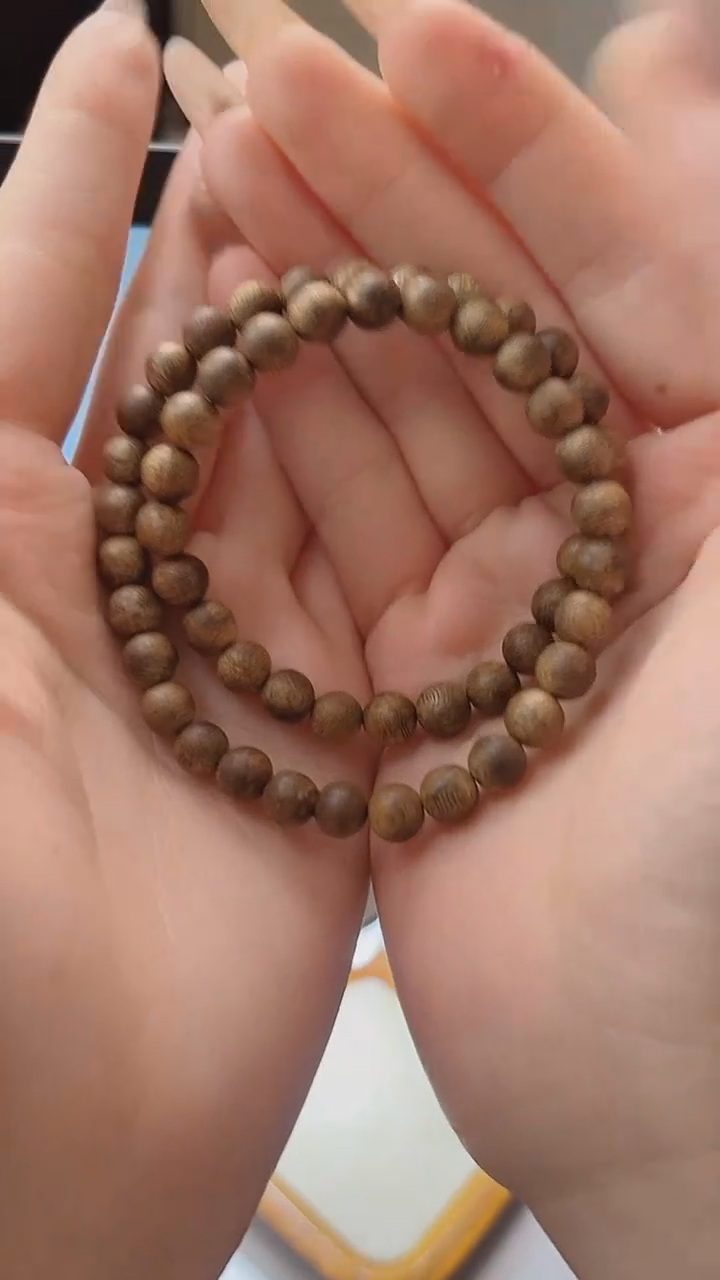 【闪购商品】沉香手串圆珠双圈-7mm-多样性发其一