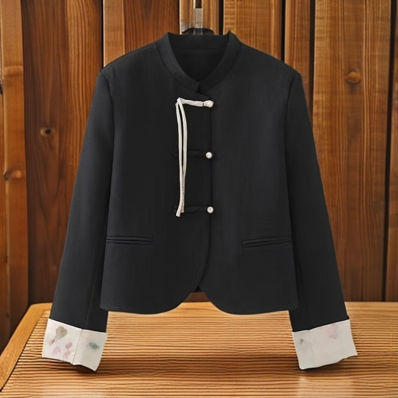 9-黑色国风外套时尚气质