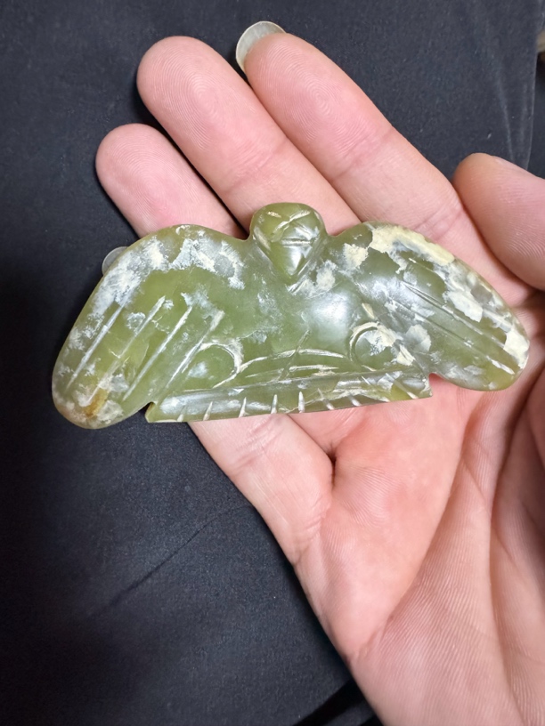 红山文化绿玉迪枭