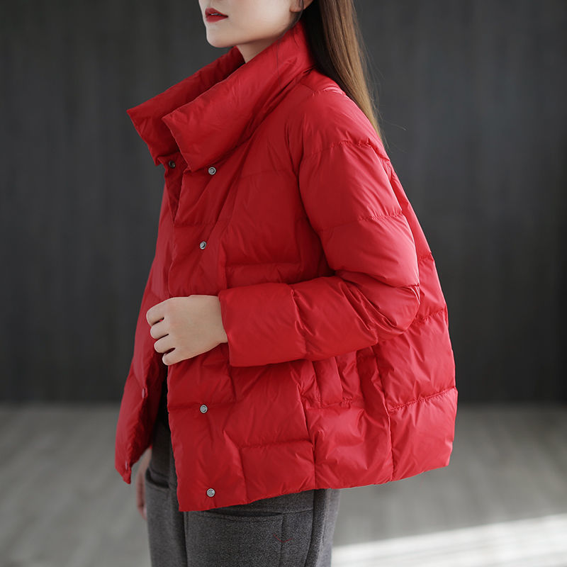 羽绒棉服羽绒棉服女潮秋冬2023新款韩版宽松立领棉衣女短款小