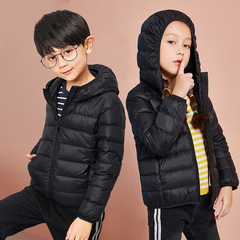 CxcvcK反季白鸭绒儿童国潮轻薄款男童女童中大童宝宝冬季短款童
