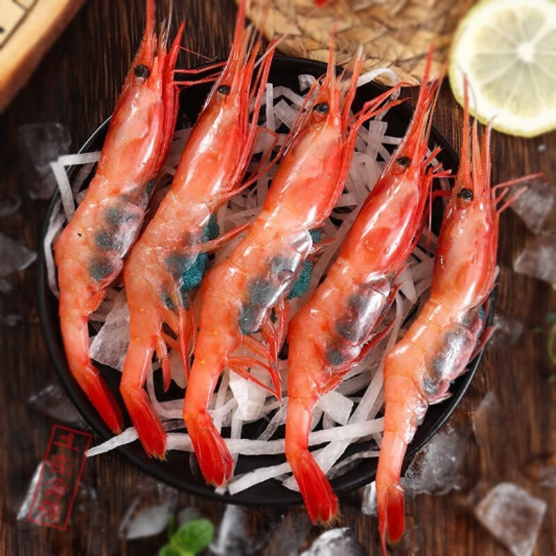 【ZB-刺身甜虾90/120】北极甜虾刺身虾鲜甜即食寿司虾新鲜海鲜食品