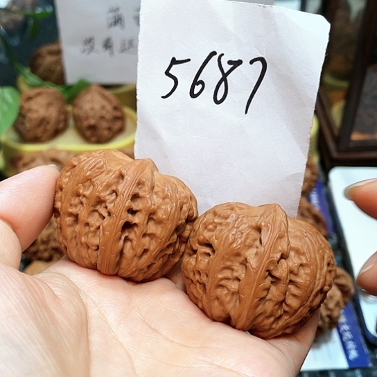文玩核桃把件43平谷元宝5687