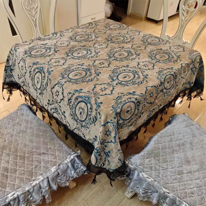 欧式高档布艺桌布餐桌防尘罩麻将机盖巾麻将机防尘套美观大方定制