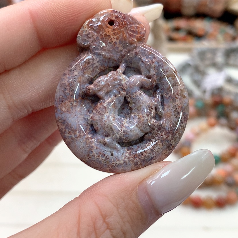 【闪购商品】硅化珊瑚（珊瑚玉）手链未镶嵌455
