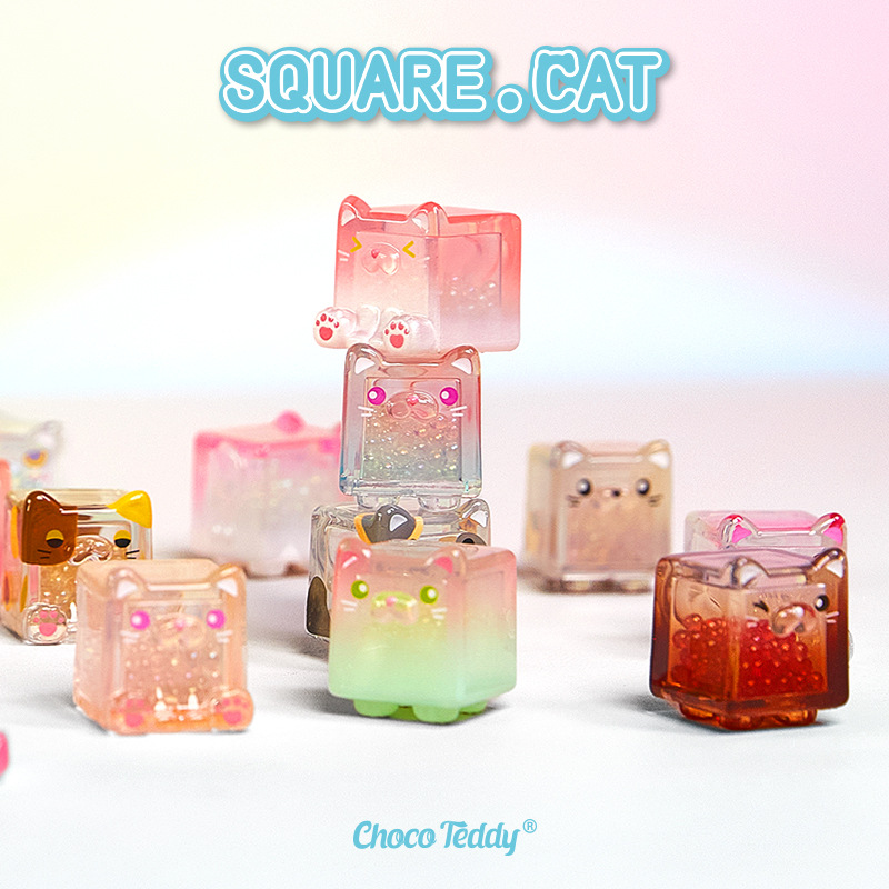 【拆盒】正品 叠叠猫萌粒 盲盒 一单一娃潮玩盲盒手办