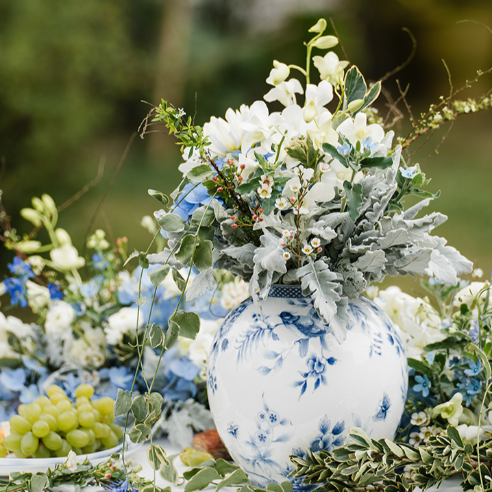 安娜16点（东方绮梦花瓶）骨瓷青花瓷花瓶法式中国风年味摆件