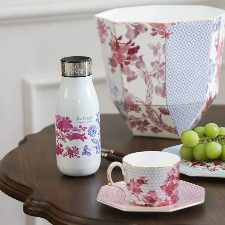 安娜16点（布莱顿花园）高颜值304不锈钢便携保温杯