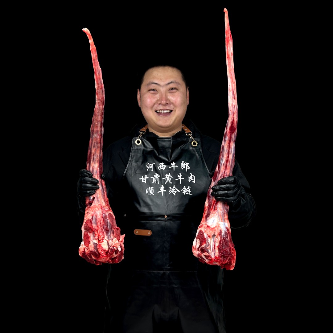 【整根牛尾巴】甘肃张掖黄牛鲜牛尾巴新鲜牛尾骨一根整条断骨连肉发