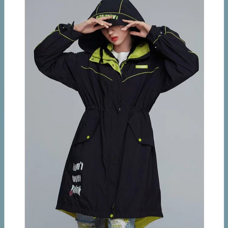 郑州（微瑕不退不换）LABO荧光Emoji单风衣L21E-WSDW12