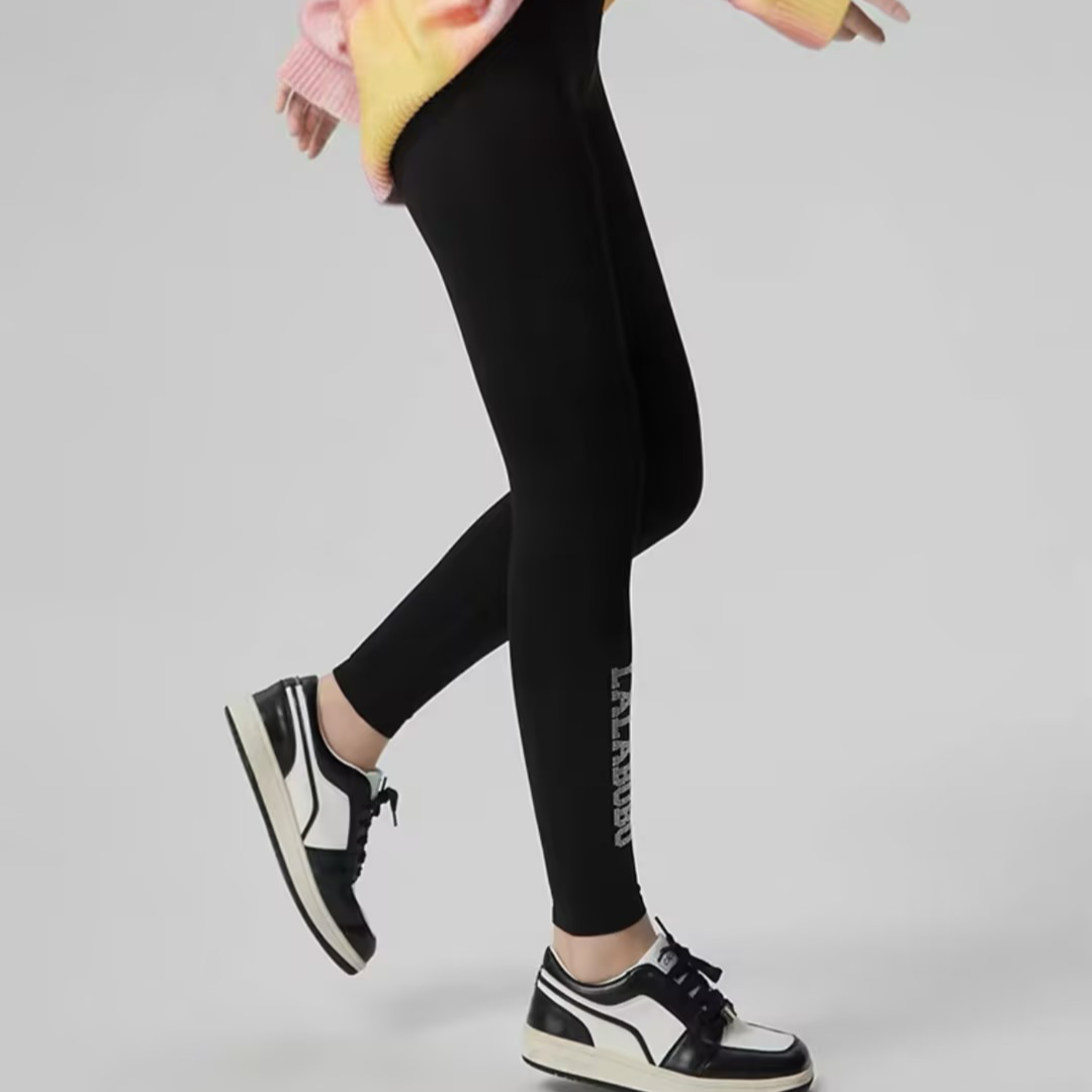 杭州LALABOBO春秋休闲加绒小熊烫钻打底裤鲨鱼裤女|LBBD-WXZC39