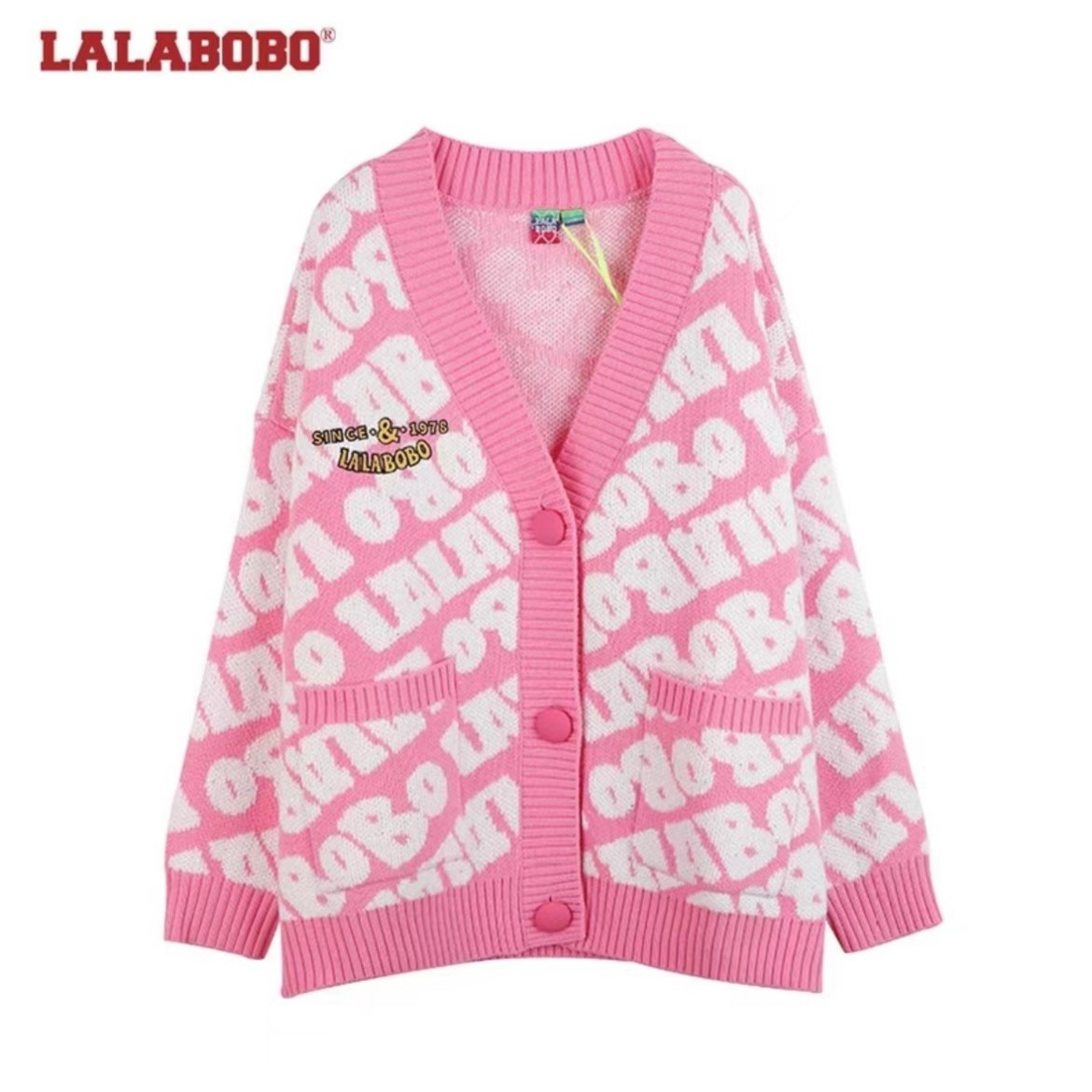 杭州（不退不换）LALABOBO字母针织衫超好看的上衣|LBBD-WSTM34