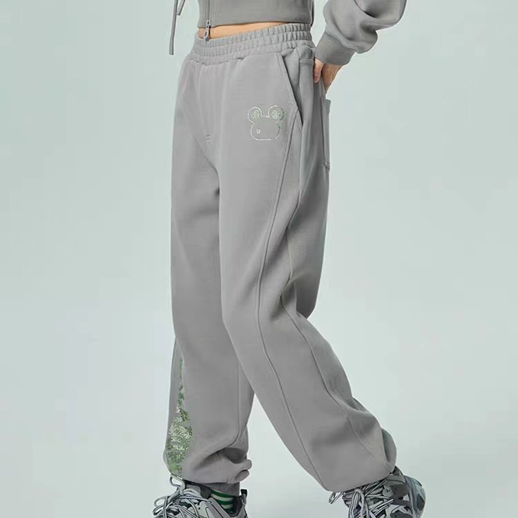 石家庄奥莱(不退不换)LABO小熊字母针织休闲裤CBCA-WXZC20