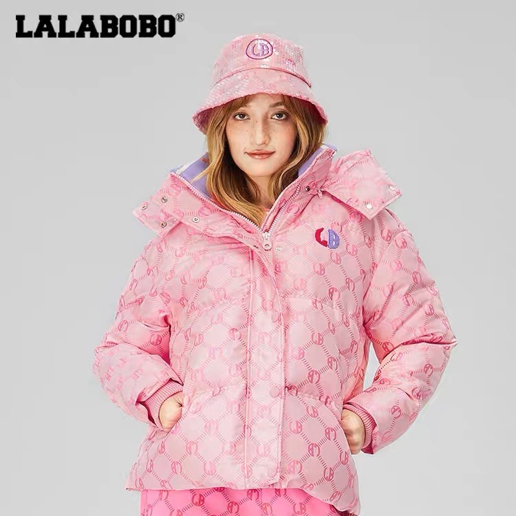 石家庄奥莱（不退不换）LALABOBO2022老花面包服羽绒服LBBD-WSYR18