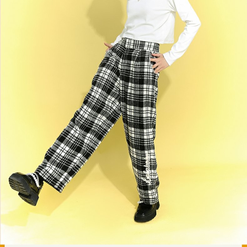 郑州(不退不换）LALABOBO新款原创刺绣宽松显瘦休闲裤L21D-WXZC48