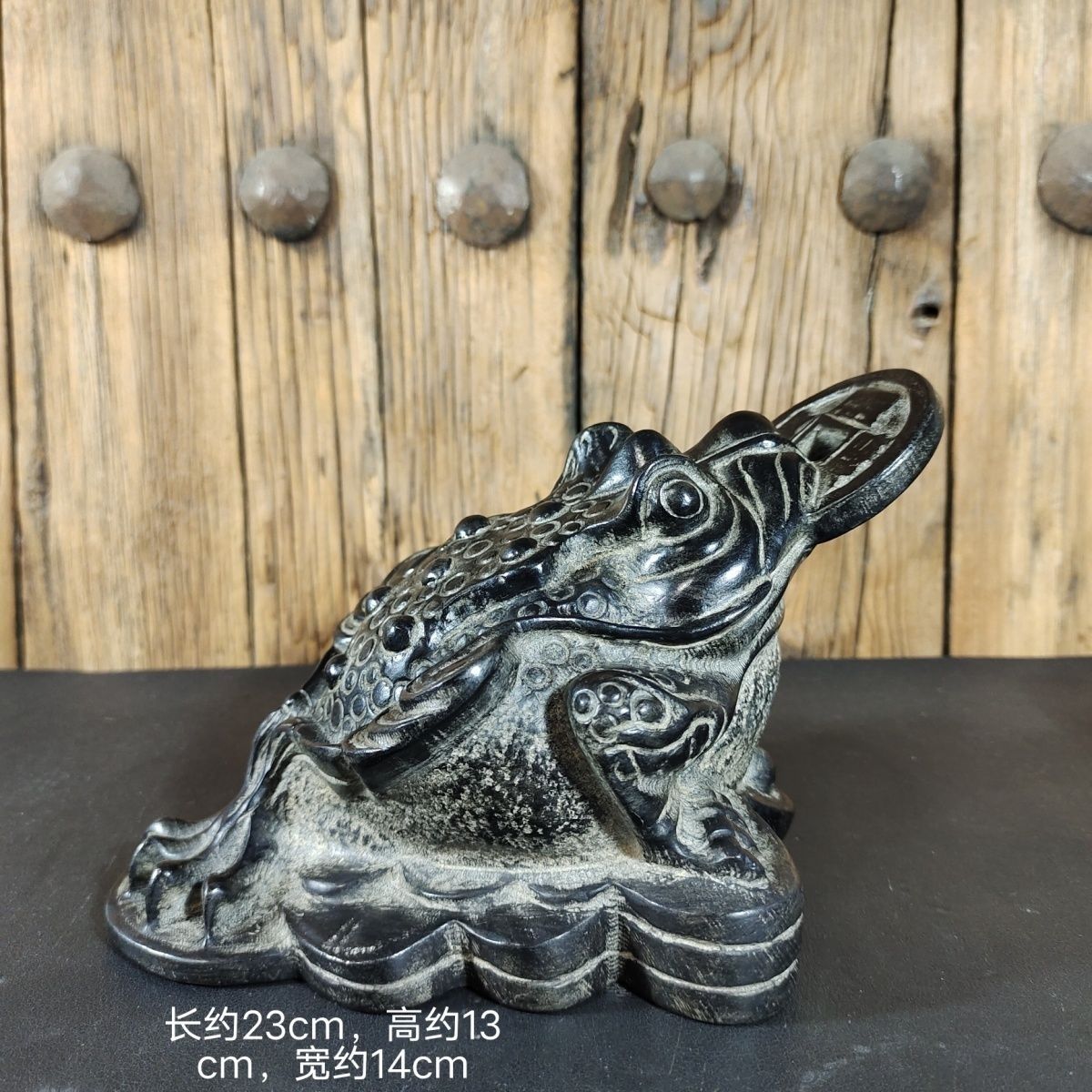 青石雕刻山西石雕金蟾摆件