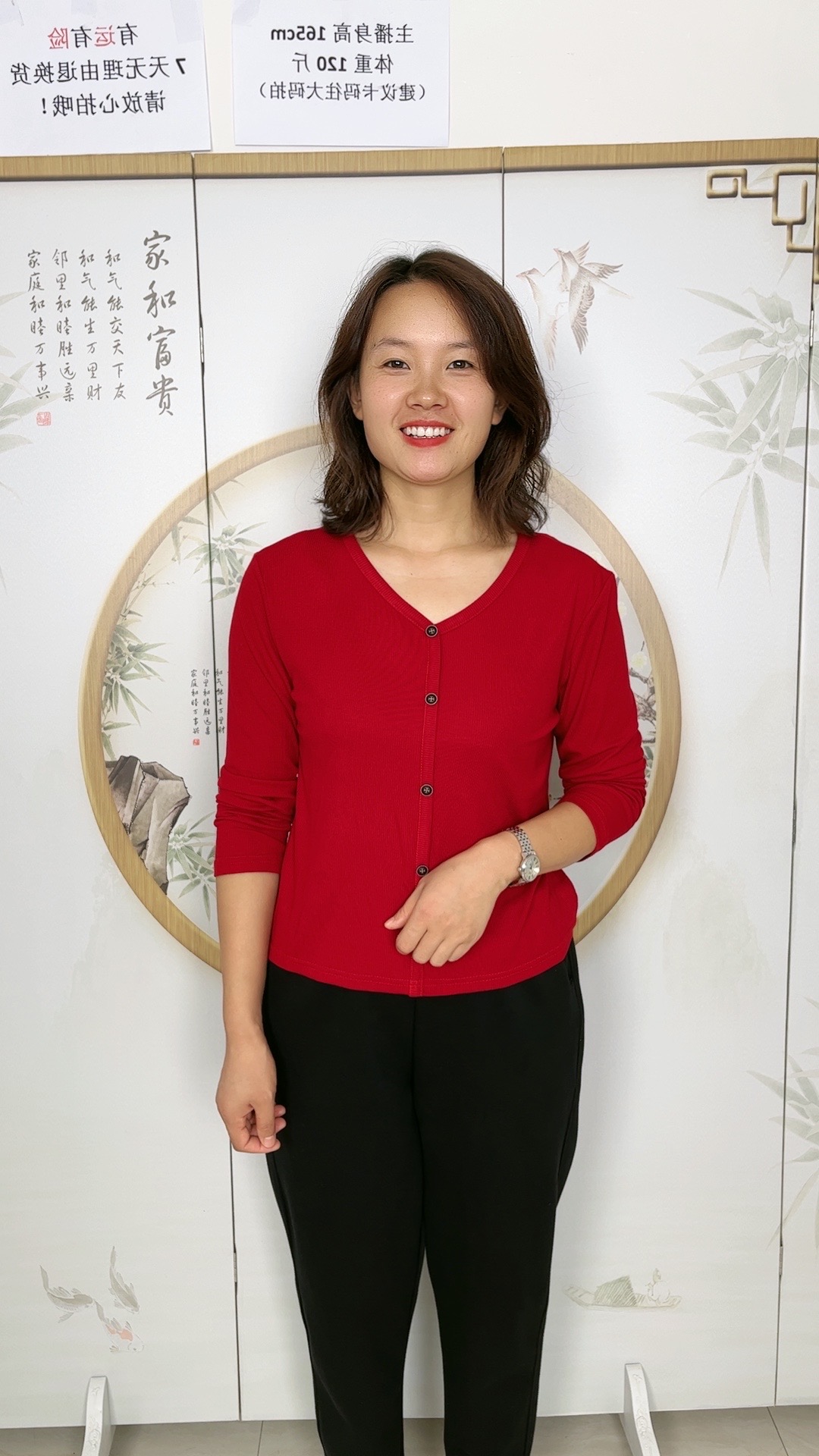2025新款v领长袖T恤纯色弹力棉薄款上衣休闲百搭款遮肚肉显瘦