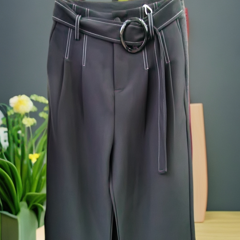 女装高腰显瘦阔腿裤宽松直筒休闲裤百搭九分裤
