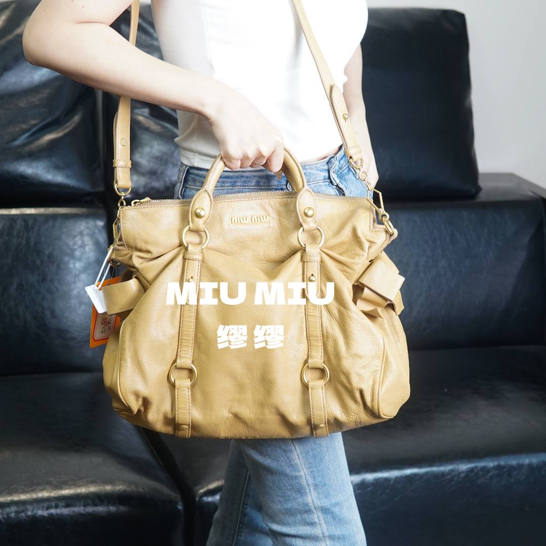 95新 MIU MIU/缪缪 手提斜挎包/fr05602004/09