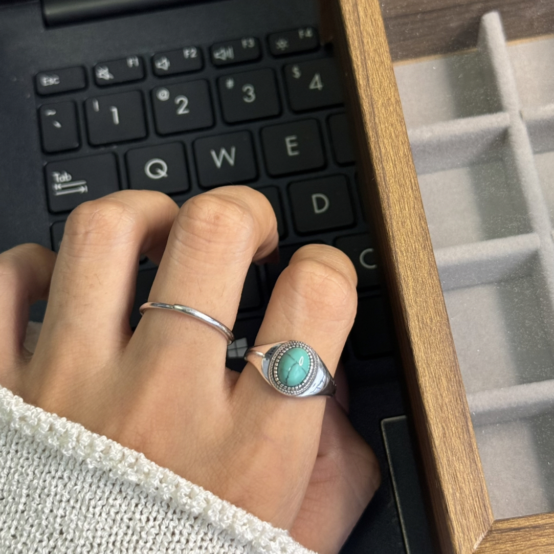 925银戒指 纯银光面戒指