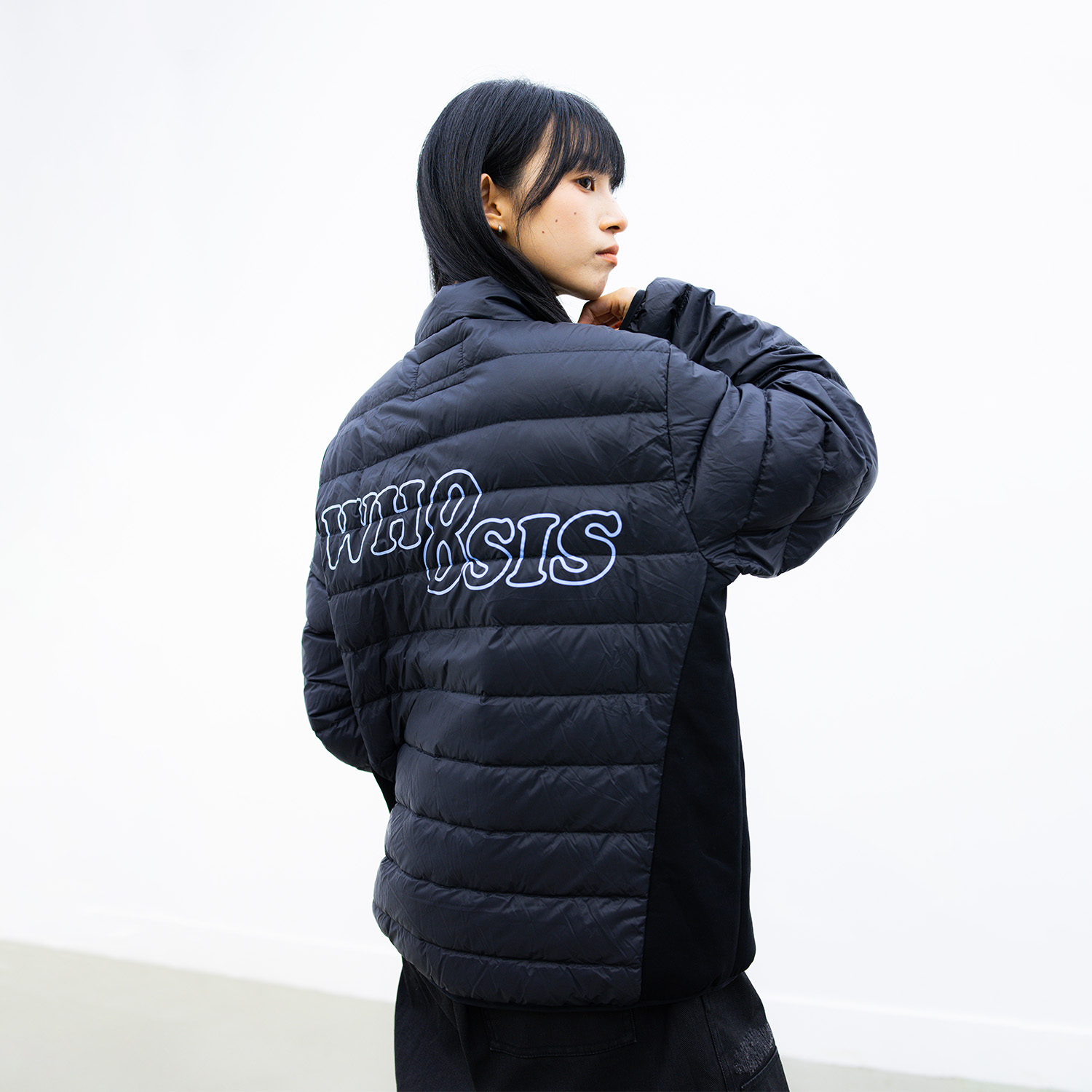 【双旦好物】WHOOSIS（不知其名）轻薄拼接排骨羽绒服保暖秋冬季外套