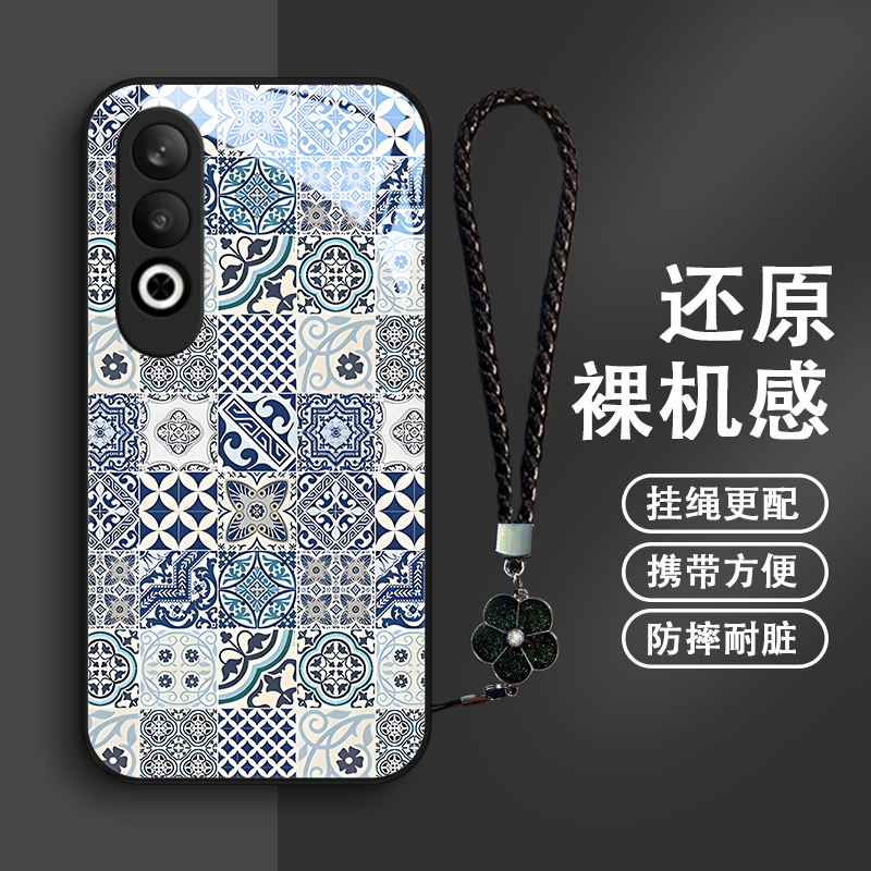 图腾花纹适用oppoK12手机壳OPPOK12玻璃0pp0K12女神款个性女款保