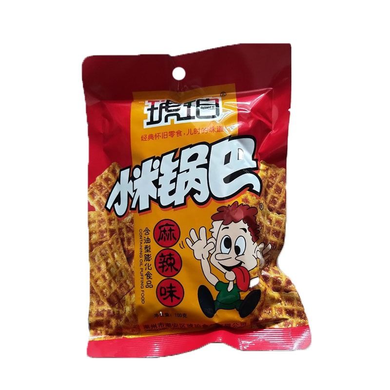 琥珀 麻辣味小米锅巴 100g/袋