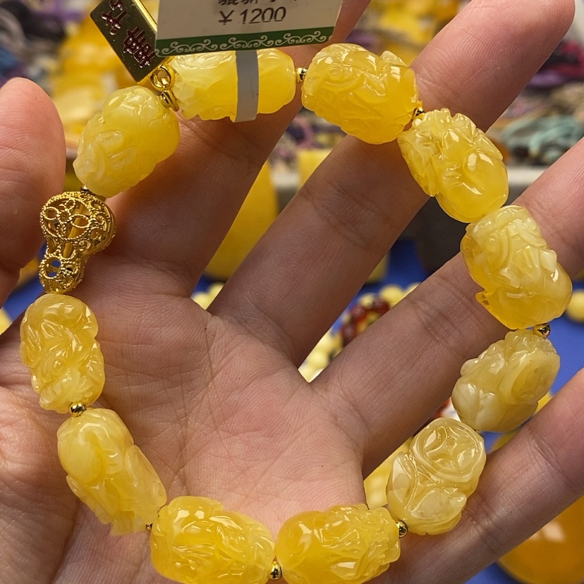 【闪购商品】琥珀裸石银S925镶嵌