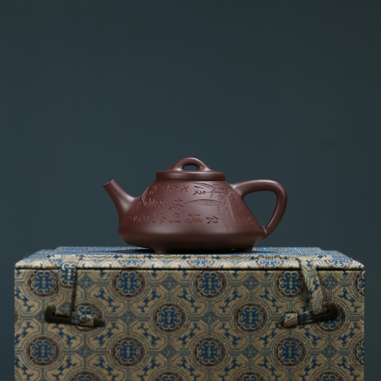 全手工子冶石瓢壶陈士杰制 