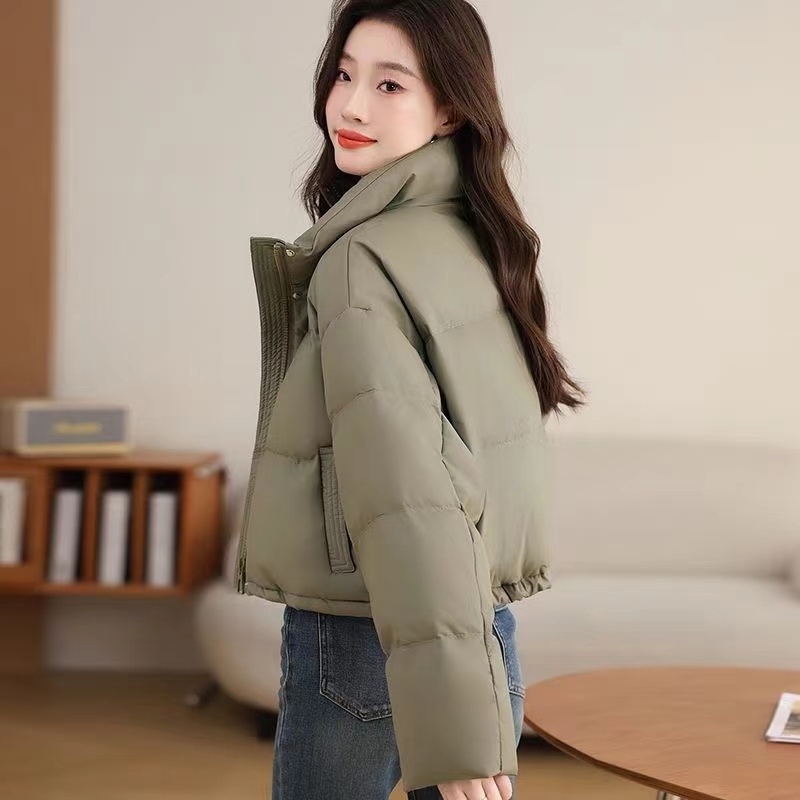 冬季棉袄2025短款韩版宽松立领小个子时尚百搭保暖加厚秋冬外套