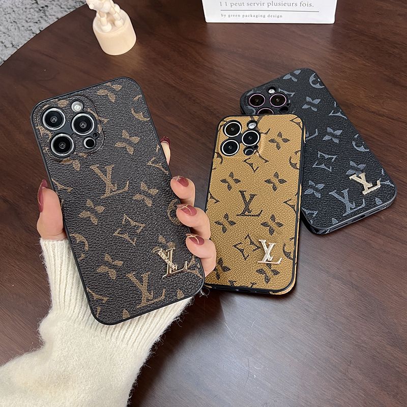 奢华皮质适用苹果16promax手机壳iphone15网红14潮牌13防摔12情侣