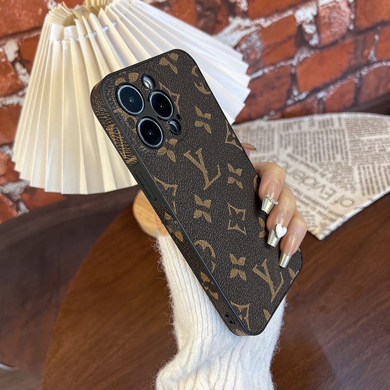 适用苹果16promax手机壳iphone15奢华14镜头13全包12皮质潮11防摔