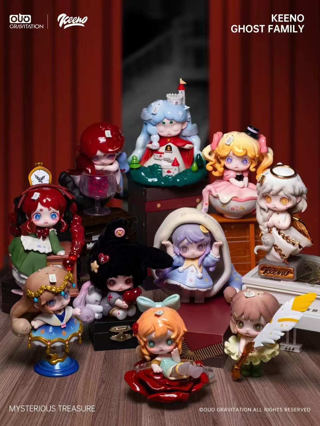 幽灵keeno二代神秘宝物盲盒可爱摆件潮玩