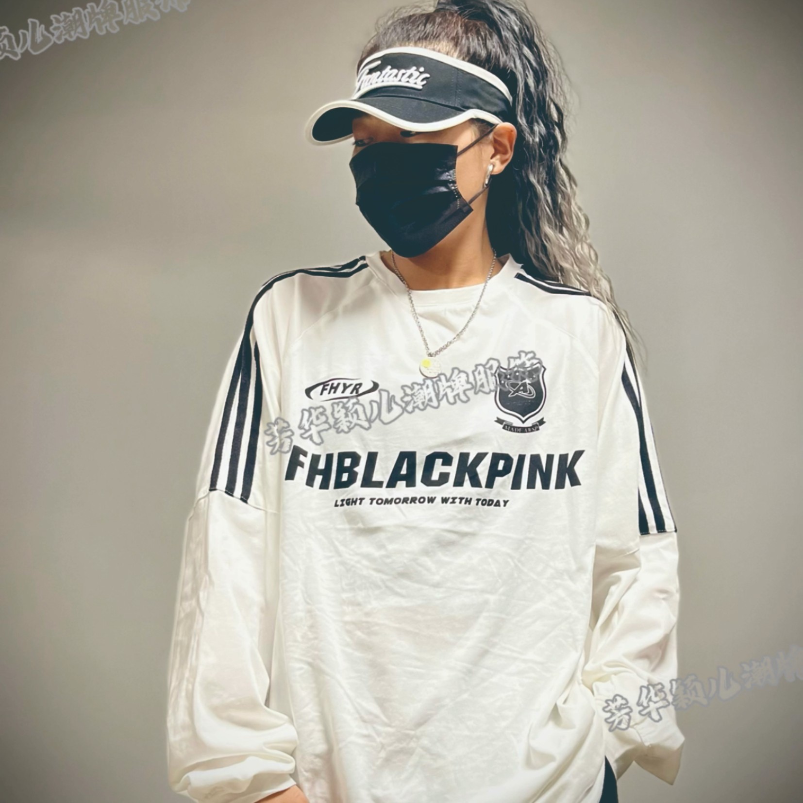 8831款长袖T恤时尚休闲宽松圆领春秋户外