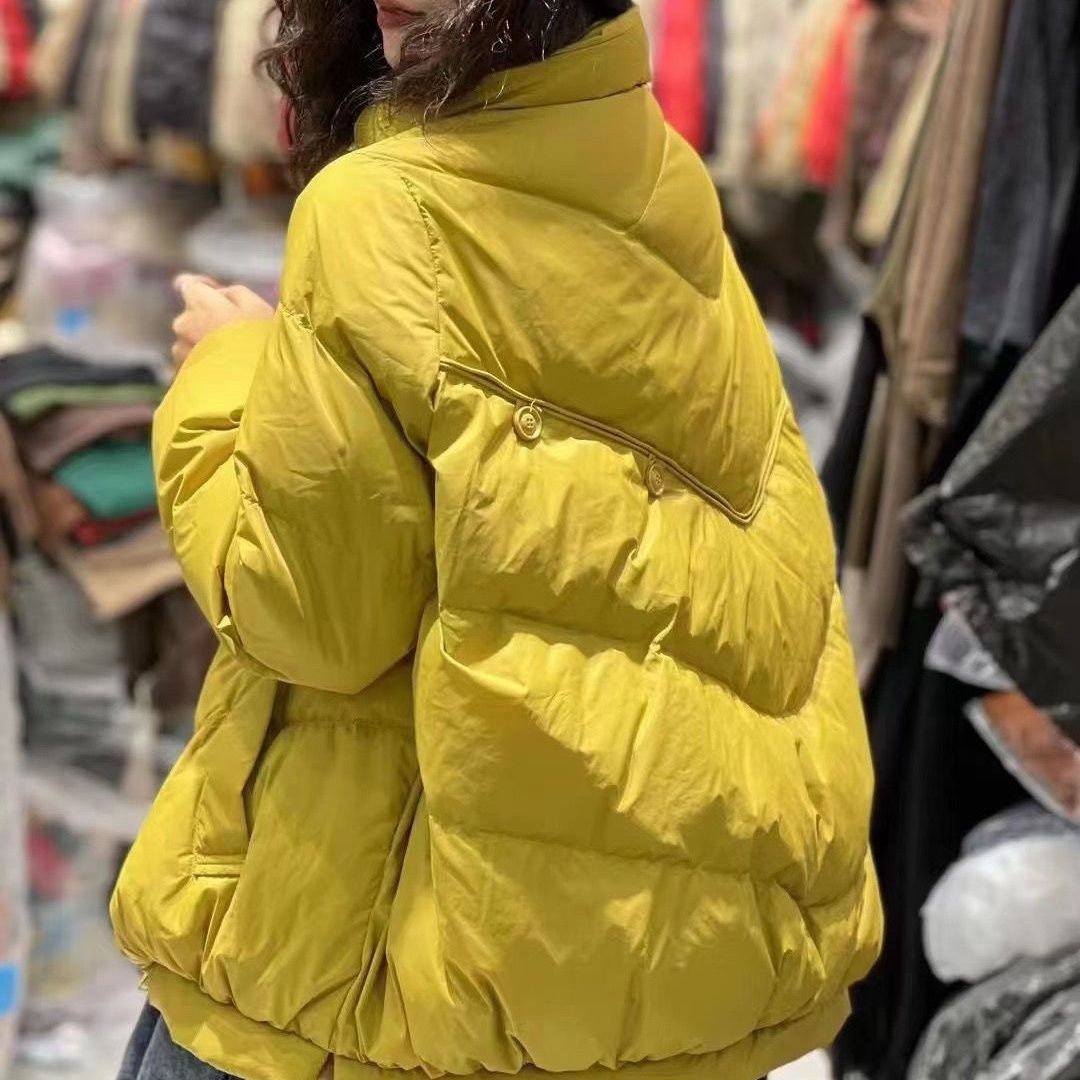 网红潮流休闲秋冬2023冬新款韩版宽松羽绒服女短款时尚白鸭绒保暖