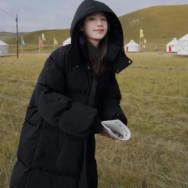 断码清仓羽绒服双11特卖长款加厚羽绒衣女2023冬季新款过膝款