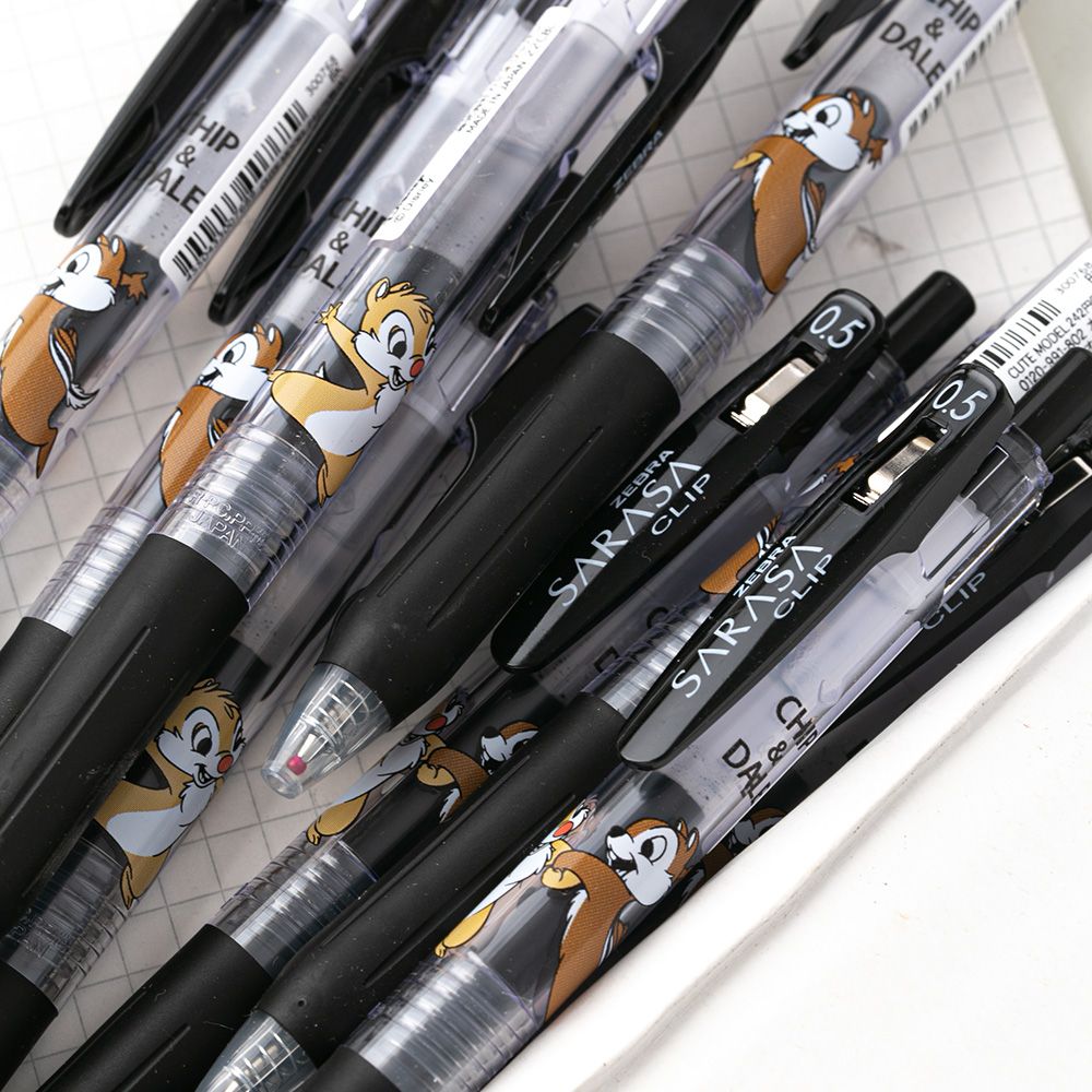 日本ZEBRA斑马迪士尼奇奇蒂蒂联名限定款JJ15中性笔黑色水笔0.5mm
