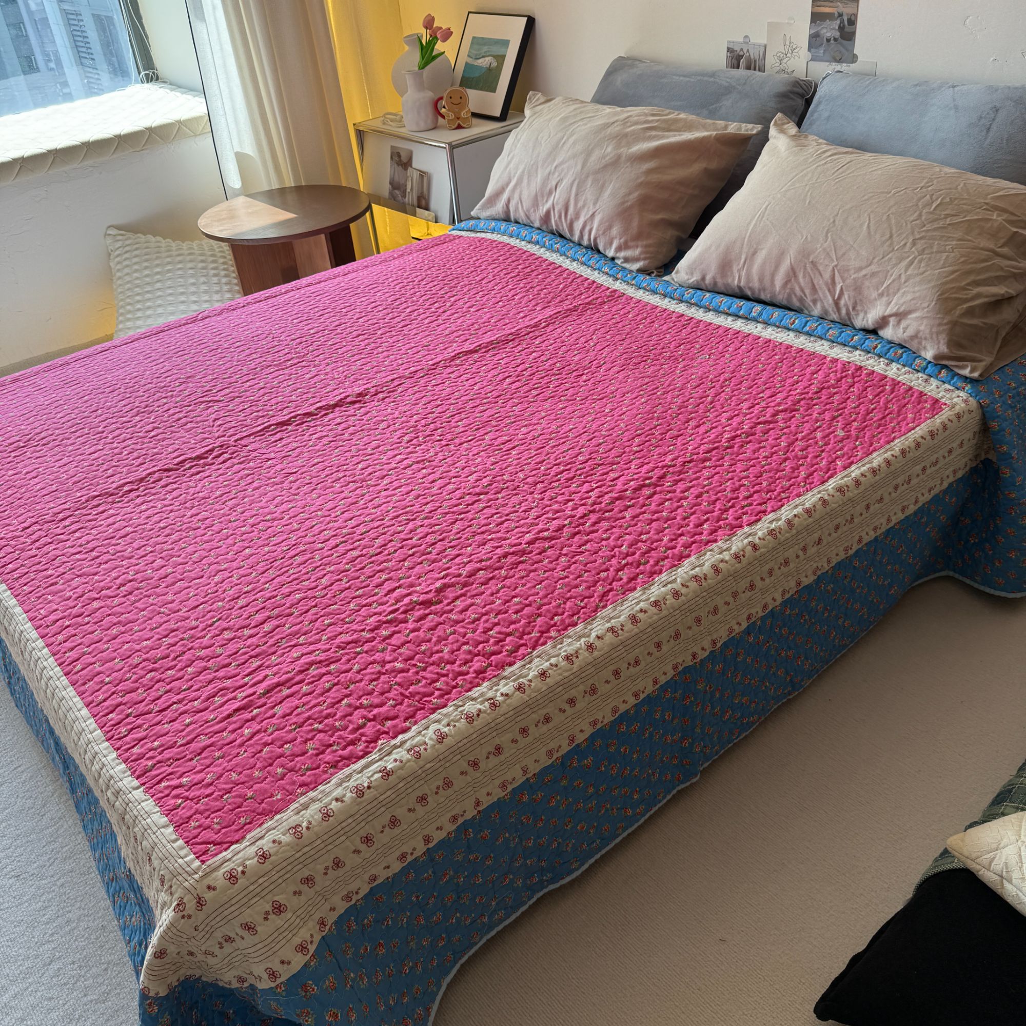 200*230拼接四季通用榻榻米床盖家纺床上用品床垫特价夹棉床单