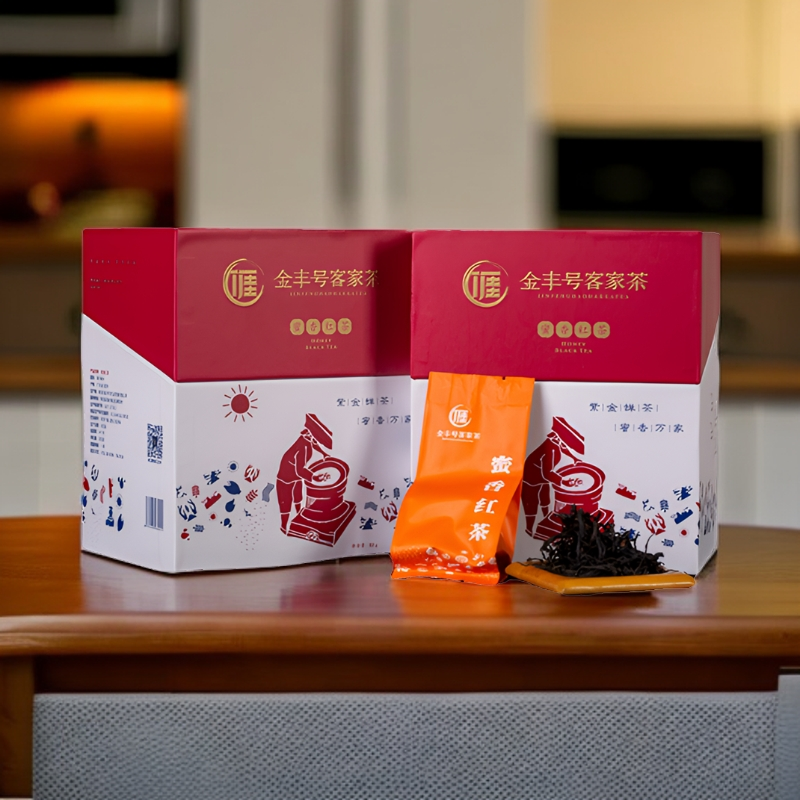 蜜香红茶客家茶紫金蝉茶中哥说客家茶高山云雾有机红茶随手礼盒装