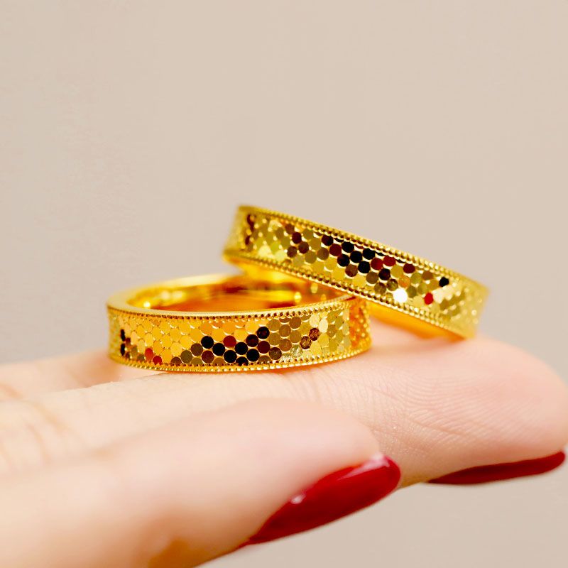 铜合金戒指 龙鳞闭口戒指饰品首饰情侣对戒指环（点进去选号）时尚