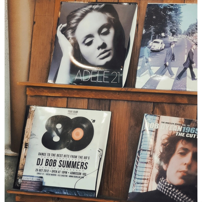 音乐主题软装饰品复古仿真黑胶唱片道具装饰咖啡边柜氛围摆件