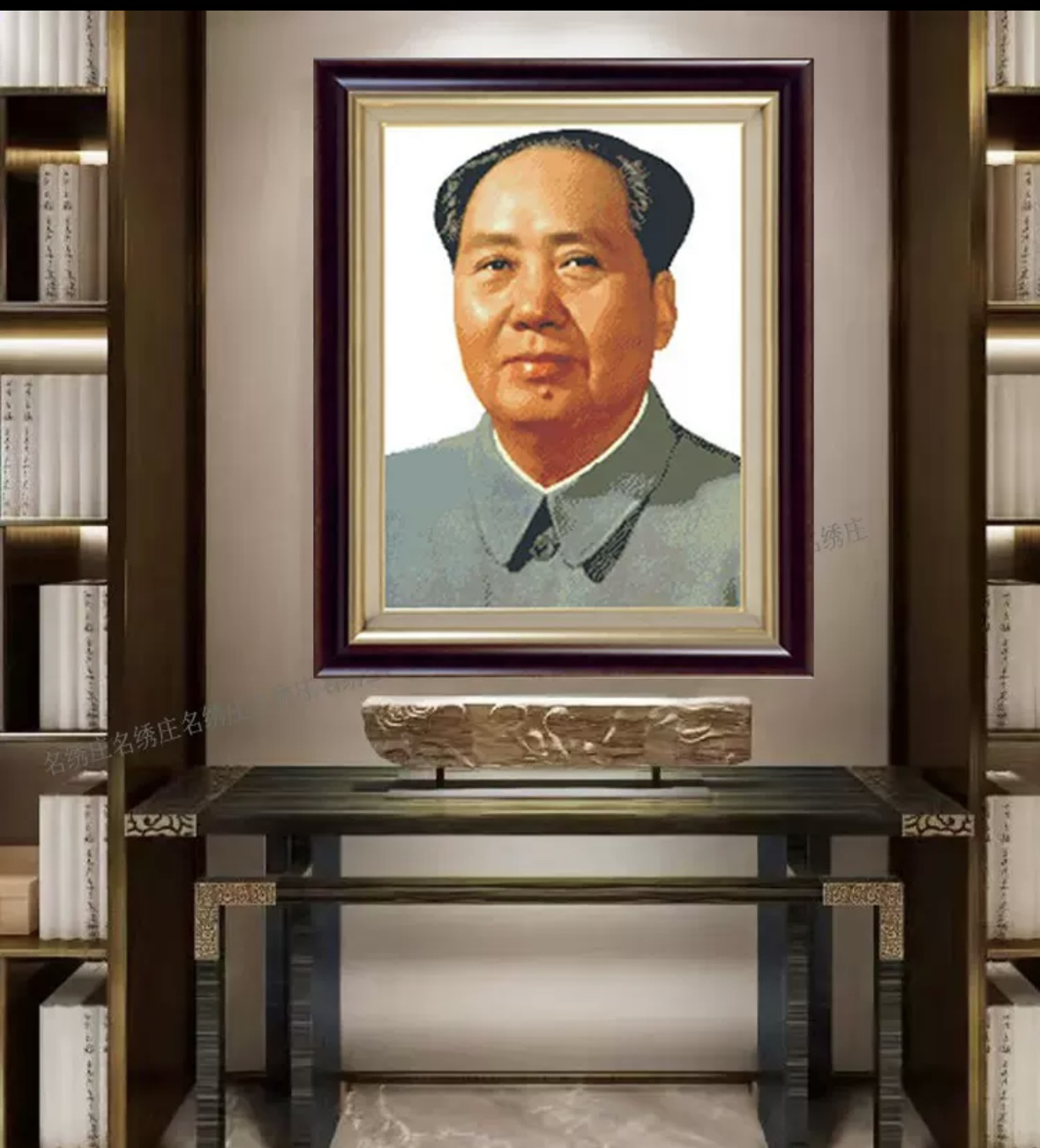 钻石画毛主席图片