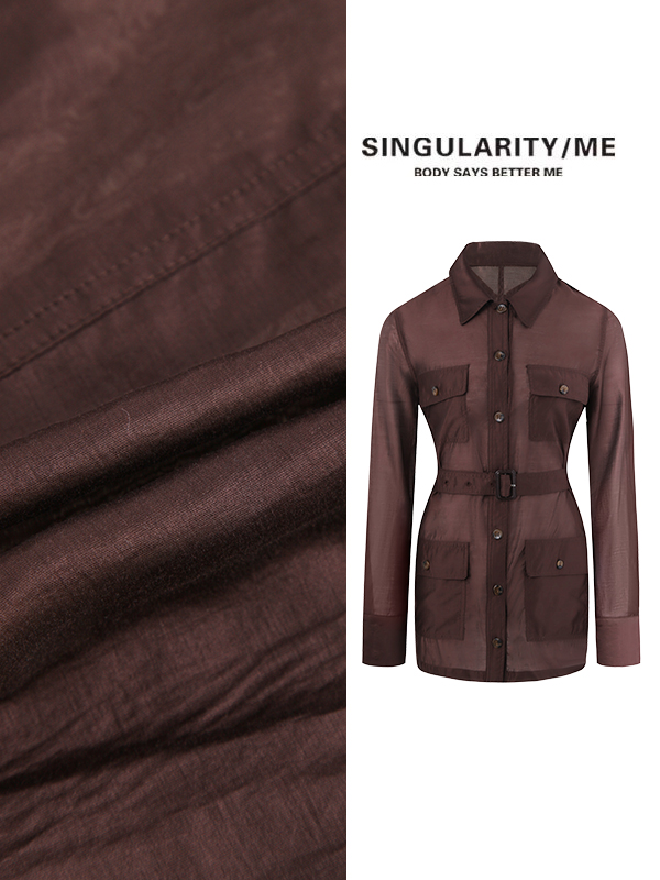 Singularity Me 5S 24262【薄檀乌木】酷飒美式工装狩猎装衬衫上衣