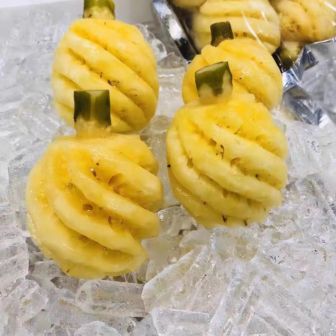 【全国八省】两袋装去皮小菠萝即食新鲜美味 5-6颗 单袋1.8斤左右