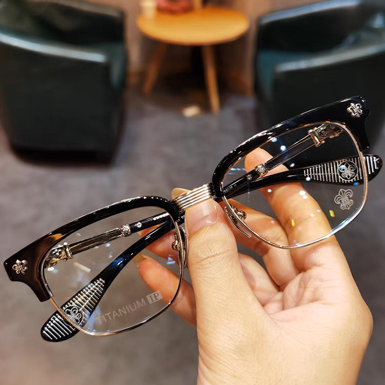 克罗关晓同高级变色眼镜眼镜框黑框眼镜近视眼镜定制成品光学镜