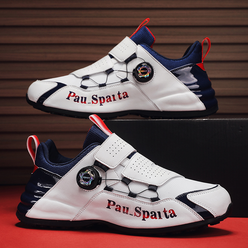 秋冬季休闲男鞋2023新款旋转纽扣男士运动休闲鞋时尚跑步百搭潮鞋