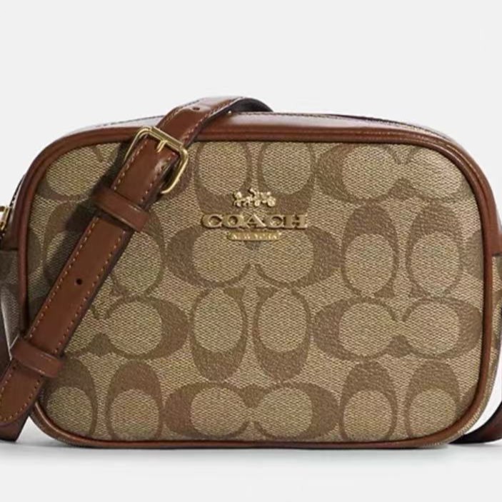 COACH/蔻驰Coach 相机包底长18.5cm斜挎包接受光面皮纹海外好物
