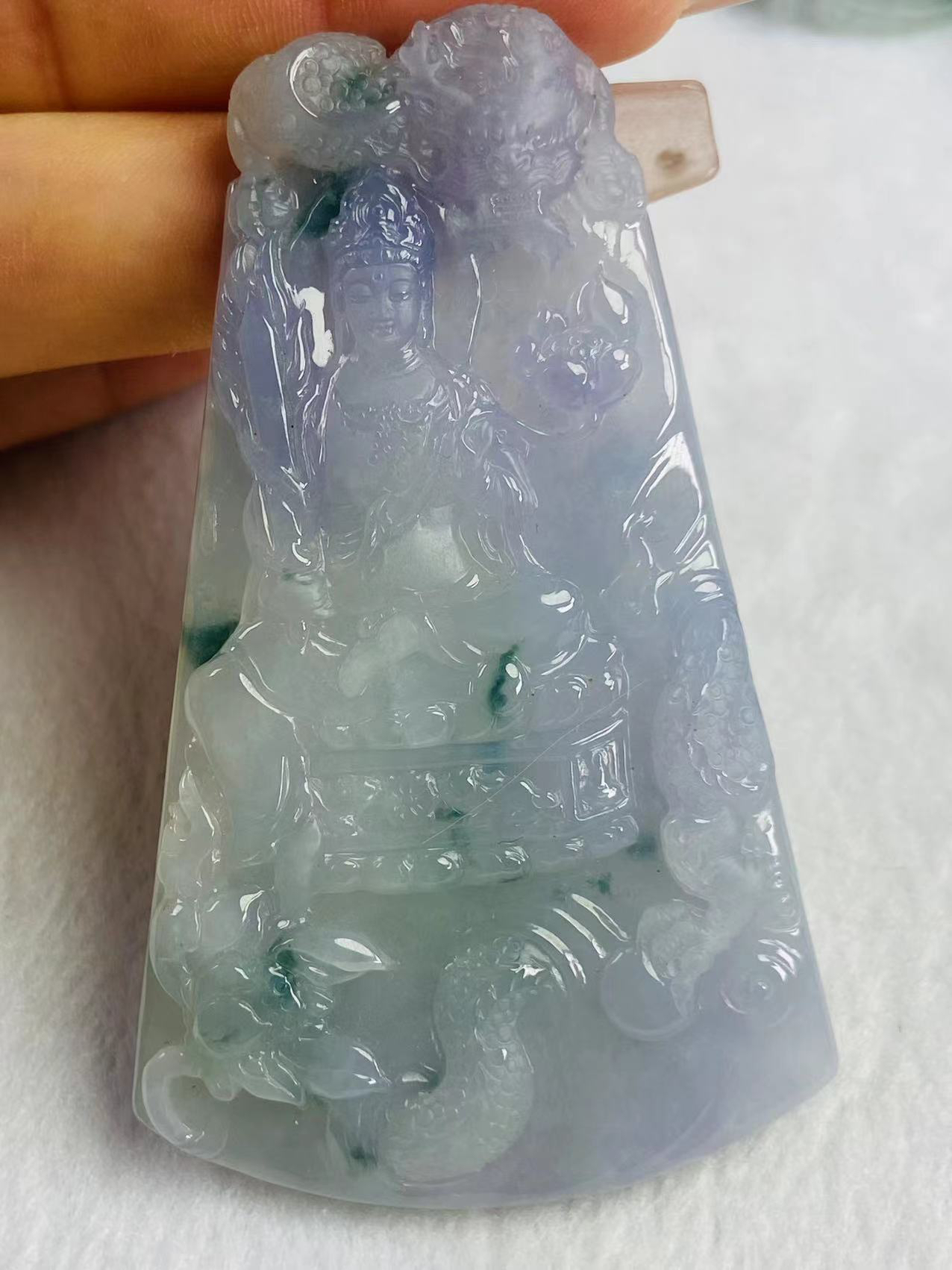 缅甸天然A货翡翠，虚空藏